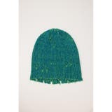 GRN | MIXダメージニットビーニー | RODEO CROWNS WIDE BOWL