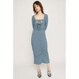 L/BLU1 | SHIRRING RIBBON 2WAY ワンピース | SLY OUTLET