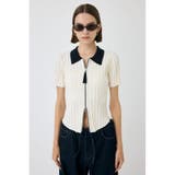 ZIP UP RIB KNIT H/S シャツ | MOUSSY OUTLET | 詳細画像6
