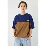 NVY | 切替ロゴビッグトップス | RODEO CROWNS WIDE BOWL