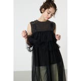 BLK | ティアードチュールワンピース | RODEO CROWNS WIDE BOWL