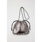 L/BLK1 | メタリックフリルショルダーバッグ | RODEO CROWNS WIDE BOWL