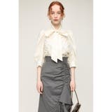 O/WHT1 | GATHER BOWTIE ブラウス | SLY OUTLET