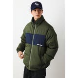 柄GRN5 | リバーシブルバイカラーパフブルゾン | RODEO CROWNS WIDE BOWL