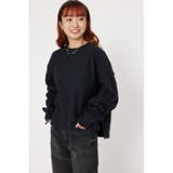 BLK | VTG SWEAT ドロストスリーブトップス | RODEO CROWNS WIDE BOWL