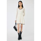 EYELET LACE KNIT ミニドレス | MOUSSY OUTLET | 詳細画像2 