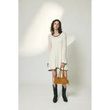 EYELET LACE KNIT ミニドレス | MOUSSY OUTLET | 詳細画像8 