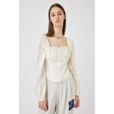 O/WHT1 | PUFF SLEEVE CORSET FIT ブラウス | MOUSSY OUTLET