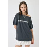 L/BLK1 | ONE SHOULDER TEE | MOUSSY OUTLET