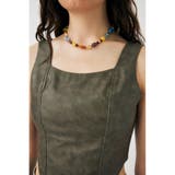 F/LEATHER BUSTIER トップス | MOUSSY OUTLET | 詳細画像14 