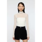 SHEER TURTLE NECK ニットトップス | MOUSSY OUTLET | 詳細画像3