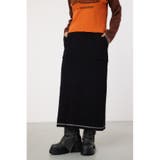 スウェットライクカラーステッチニットスカート | RODEO CROWNS WIDE BOWL | 詳細画像1