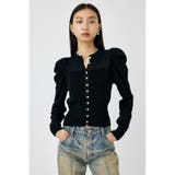 BLK | BUTTON UP ニットカーディガン | MOUSSY OUTLET