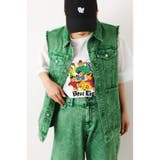 （WEB限定）カラーデニムベスト | RODEO CROWNS WIDE BOWL | 詳細画像1 