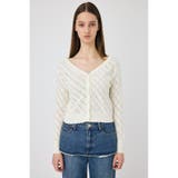 EYELET ニットカーディガン | MOUSSY OUTLET | 詳細画像5