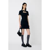 BOW DESIGN KNIT ミニ  ドレス | MOUSSY OUTLET | 詳細画像4 