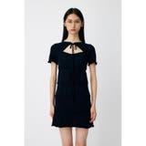 NVY | BOW DESIGN KNIT ミニ ドレス | MOUSSY OUTLET