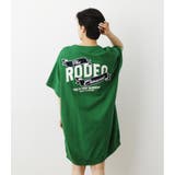 GRN | リボンロゴTシャツワンピース | RODEO CROWNS WIDE BOWL