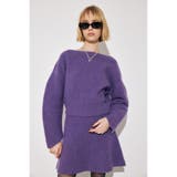 PUR | WOOLBANANA SLEEVE WOOL ニット | MOUSSY OUTLET