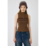 BRN | MOCK NECK ハーフジップトップス | MOUSSY OUTLET