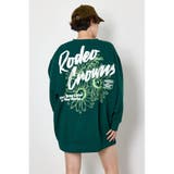 D/GRN3 | BIGフラワープリントスウェットワンピース | RODEO CROWNS WIDE BOWL