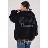 BLK | モールニットトッパーカーディガン | RODEO CROWNS WIDE BOWL