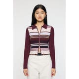 STRIPE ZIP UP KNIT シャツ | MOUSSY OUTLET | 詳細画像22 