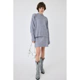 L/BLU1 | RIB CABLE ミニスカート | MOUSSY OUTLET