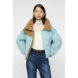 L/BLU1 | STAND COLLAR PUFFER ジャケット | MOUSSY OUTLET