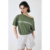 KHA | ONE SHOULDER TEE | MOUSSY OUTLET