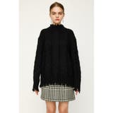 BLK | DAMAGED WOOL MIX LOOSE トップス | SLY OUTLET