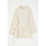 ECRU | STAND NECK RIBBON シャツ | MOUSSY OUTLET