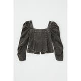 AGING DENIM BUSTIER ブラウス | MOUSSY OUTLET | 詳細画像8 
