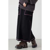 スウェットライクサイドステッチニットスカート | RODEO CROWNS WIDE BOWL | 詳細画像1 