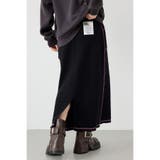 スウェットライクサイドステッチニットスカート | RODEO CROWNS WIDE BOWL | 詳細画像3 