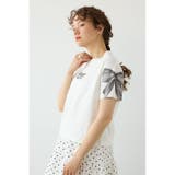 O/WHT1 | Ribon×Butterfly TEE | RODEO CROWNS WIDE BOWL