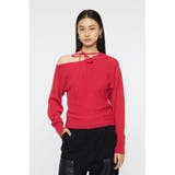 ONE SHOULDER ニットトップス | MOUSSY OUTLET | 詳細画像31