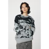 GRY | abstract patternニット | RODEO CROWNS WIDE BOWL