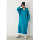 TQ | フェイクレイヤードニットワンピース | RODEO CROWNS WIDE BOWL