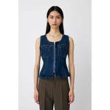 WAIST FIT デニムベスト | MOUSSY OUTLET | 詳細画像1