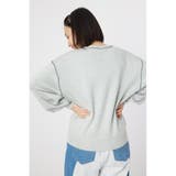 配色ステッチカレッジニットトップス | RODEO CROWNS WIDE BOWL | 詳細画像19 