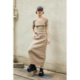 ROUND N/C BORDER ロングワンピース | SLY OUTLET | 詳細画像12