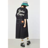 BLK | ラグランカラーステッチワンピース | RODEO CROWNS WIDE BOWL