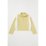 L/YEL1 | BICOLOR ZIP UP ニット | MOUSSY OUTLET