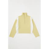 BICOLOR ZIP UP ニット | MOUSSY OUTLET | 詳細画像2