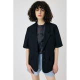 BLK | SHORT SLEEVE テーラードジャケット | MOUSSY OUTLET