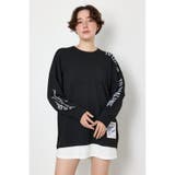 BLK | フェイクレイヤードニットワンピース | RODEO CROWNS WIDE BOWL