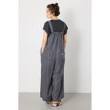 BLK | Thickness DENIMギャザーサロペット | RODEO CROWNS WIDE BOWL