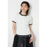 O/WHT1 | フェイクレイヤードヘンリーTシャツ | RODEO CROWNS WIDE BOWL