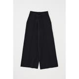 BLK | ニットワイドパンツ 素材の一部にオーガニックコットン使用 | MOUSSY OUTLET